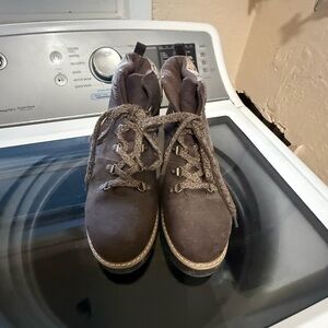 Sonoma Brown Lace Up Boots for Women